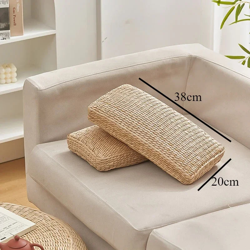 Bamboo Wife round Neck Pillow Straw Cervical Sleeping Bed Cushion for Pregnant Women Household Comfortable Pillow