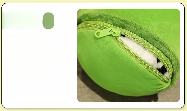 Panda Bamboo Throw Pillow Blanket Lunch Break Blanket Dual-purpose Two-in-one Panda Bamboo Tube Sleeping Leg Pillow