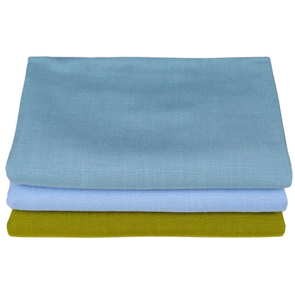 Bamboo Fabric By The Meter Cotton Linen Slub Clothing Pants Dress Skirt Brocade Fabrics Summer for Sewing Black White Blue Per