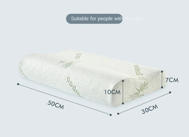 Memory Foam Pillows 40*25cm Bamboo Fiber Pillow Slow Rebound Health Care Relaxing Cervical Orthopedic Pillows Support NeckRelief