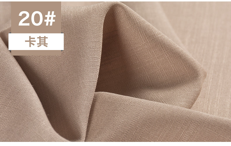 Bamboo Fabric By The Meter Cotton Linen Slub Clothing Pants Dress Skirt Brocade Fabrics Summer for Sewing Black White Blue Per