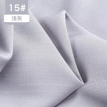 Bamboo Fabric By The Meter Cotton Linen Slub Clothing Pants Dress Skirt Brocade Fabrics Summer for Sewing Black White Blue Per