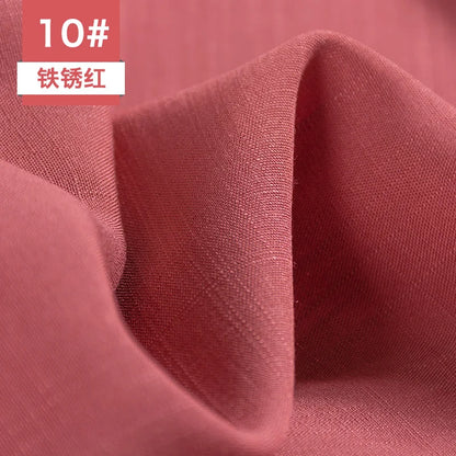 Bamboo Fabric By The Meter Cotton Linen Slub Clothing Pants Dress Skirt Brocade Fabrics Summer for Sewing Black White Blue Per