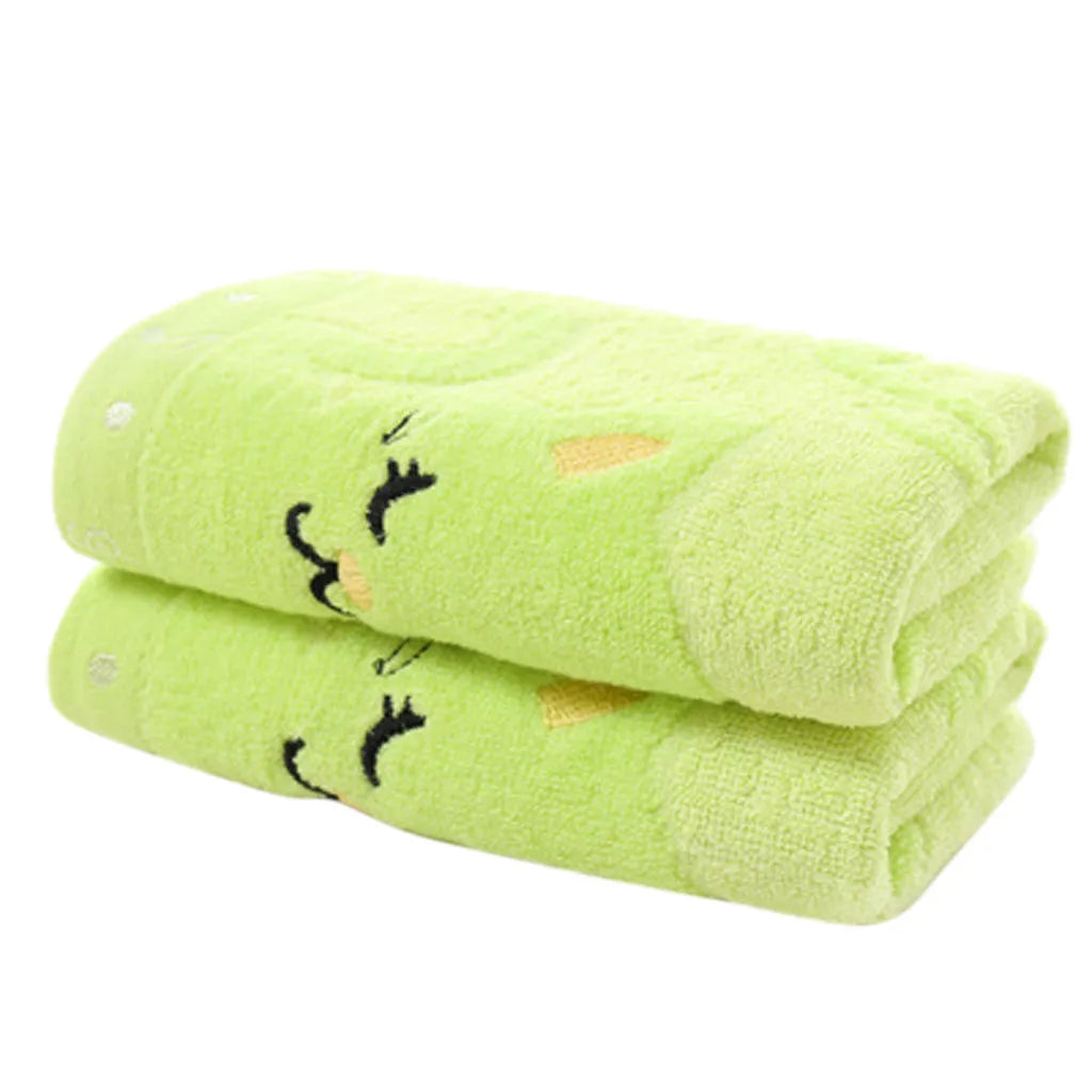 Bamboo fiber adult household soft face towel bath towel Fashion Animal Pattern Soft Towel Quick-dry bath towel Bathroom robes