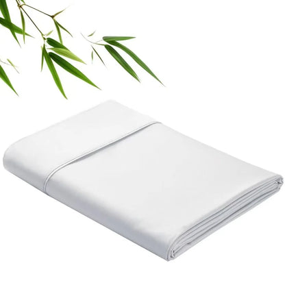 100% Bamboo Fibre Bedsheet Twin Queen King Size Flat Sheet Summer Solid Color Antibacterial Cooling Single And Double Bed Linens