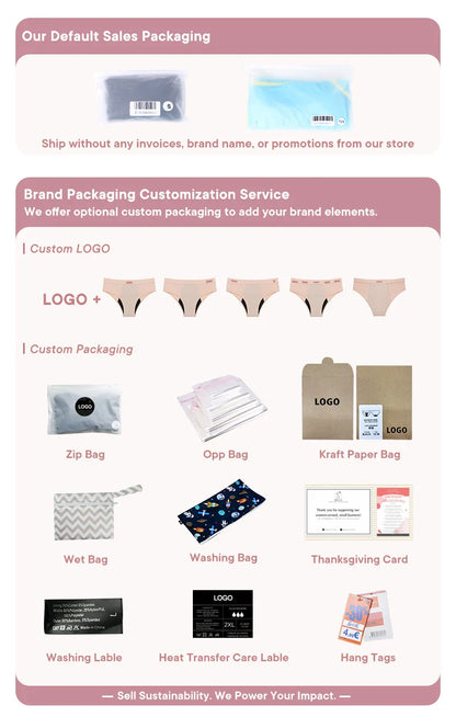 Bamboo Menstruation Panties Women High Waist Breathable Lingerie Leakproof Absorbent Period Briefs Bulk Reusable Underwear