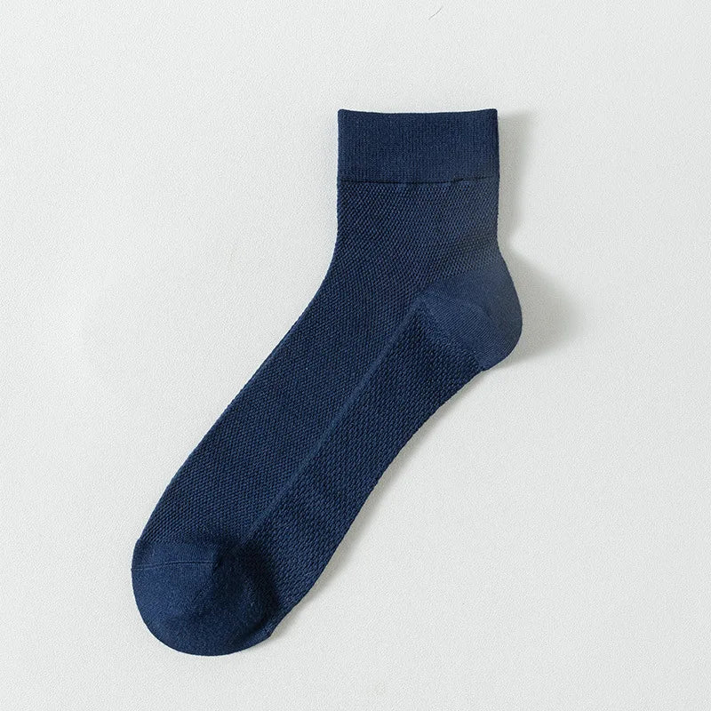 Bamboo Socks Thin Summer Men's Breathable Socks Absorbent Deodorant Bamboo Fiber Mesh Short Sock