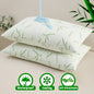 2pcs Waterproof Bamboo Pillowcases (Without Core), Cooling & Soft & Anti-bacterial Pillow Protectors With Zipper Pillow Cover