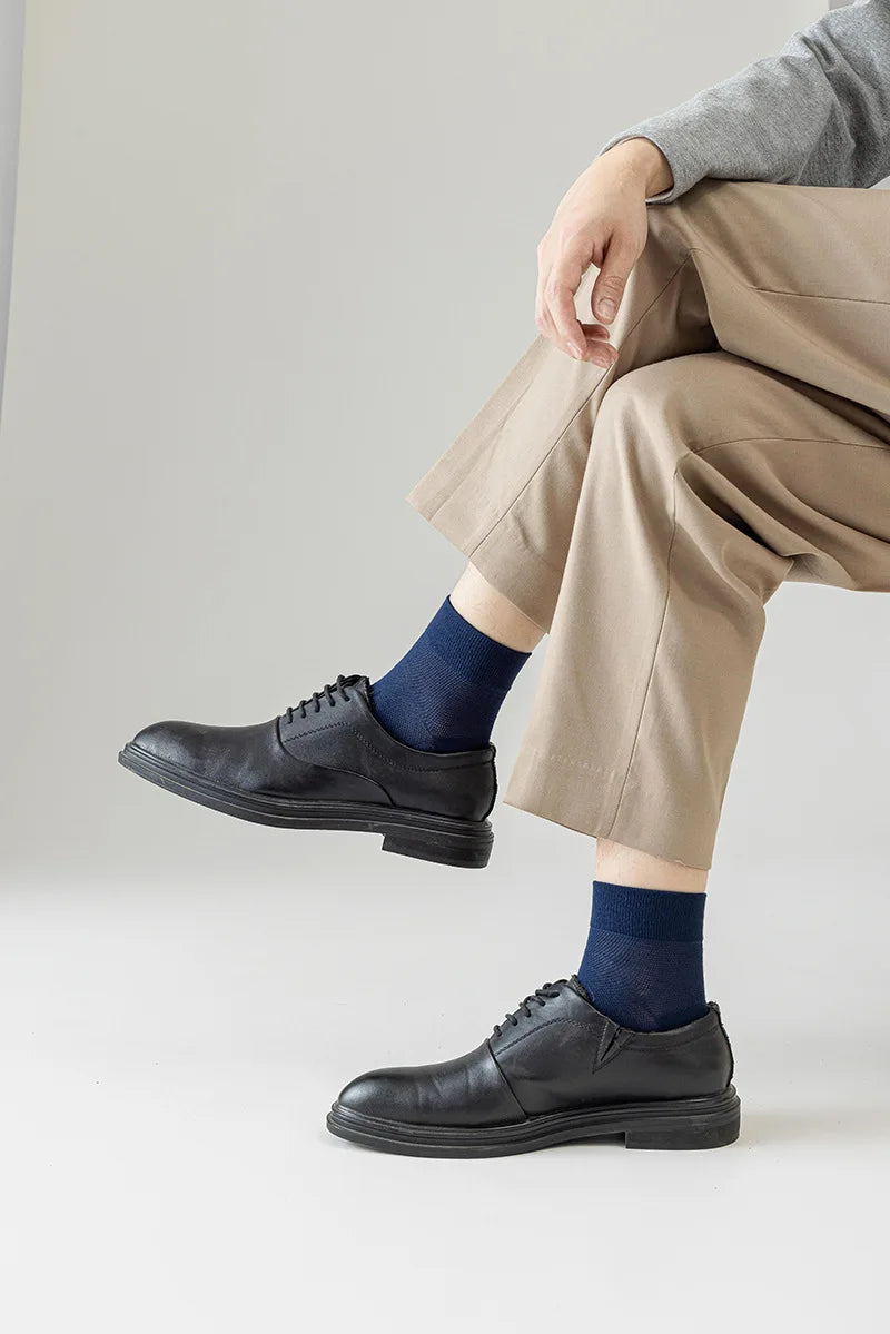 Bamboo Socks Thin Summer Men's Breathable Socks Absorbent Deodorant Bamboo Fiber Mesh Short Sock