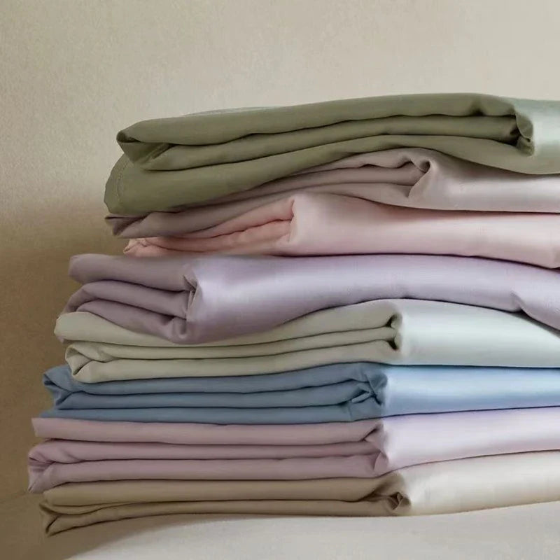 100% Bamboo Fibre Bedsheet Twin Queen King Size Flat Sheet Summer Solid Color Antibacterial Cooling Single And Double Bed Linens