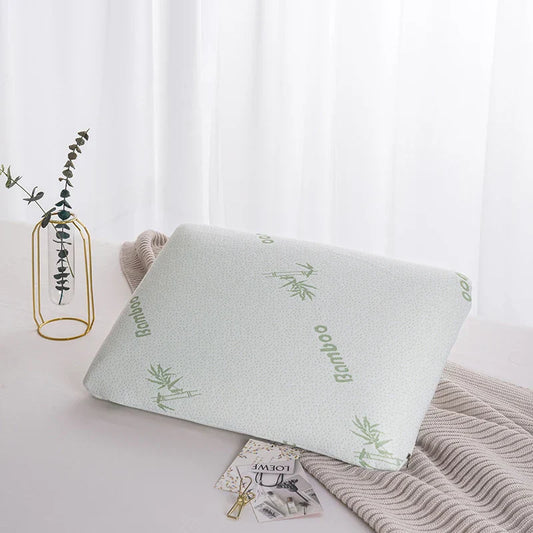 Bamboo fiber slow rebound bread memory pillow for protection, space cotton invisible zipper design, single person adult pillow c