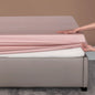 Organic Bamboo Bed Fitted Sheet Solid Color Silky Bed Cover Luxury Mattress Cover with Rubber Band Double Queen Size Customized