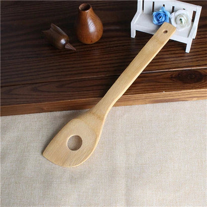 kitchen tools 6pcs Bamboo Spoon Spatula Kitchen Utensil Wooden Cooking Tool Mixing Set