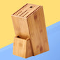Bamboo Knife Block Stand Organizerbamboo Holder Bamboo Rack Kitchen Rack Wood Block Kitchen Accessories