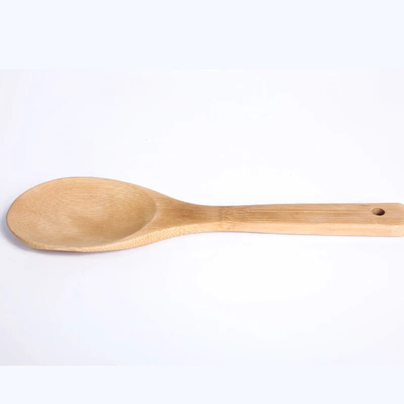 Bamboo Rice Spoon Wooden Kitchen Ladle Tablespoon Kitchen Utensils Tableware