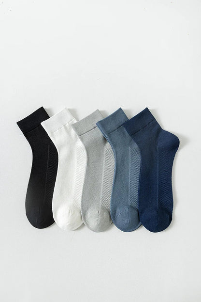 Bamboo Socks Thin Summer Men's Breathable Socks Absorbent Deodorant Bamboo Fiber Mesh Short Sock