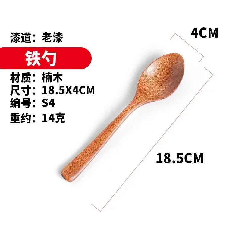 Wooden Spoon Bamboo Kitchen Cooking Utensil Tool Soup Teaspoon Catering for Kicthen Wooden Spoon Bamboo Spoon Dinner Spoon