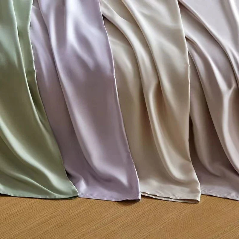 100% Bamboo Fibre Bedsheet Twin Queen King Size Flat Sheet Summer Solid Color Antibacterial Cooling Single And Double Bed Linens