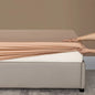 Organic Bamboo Bed Fitted Sheet Solid Color Silky Bed Cover Luxury Mattress Cover with Rubber Band Double Queen Size Customized