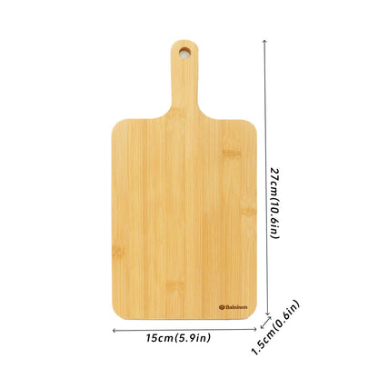 BainisonBamboo Cutting Board for Kitchen & Picnic – Waterproof, Grooved Surface for Non-Slip, Ideal for Fruits & Vegetables