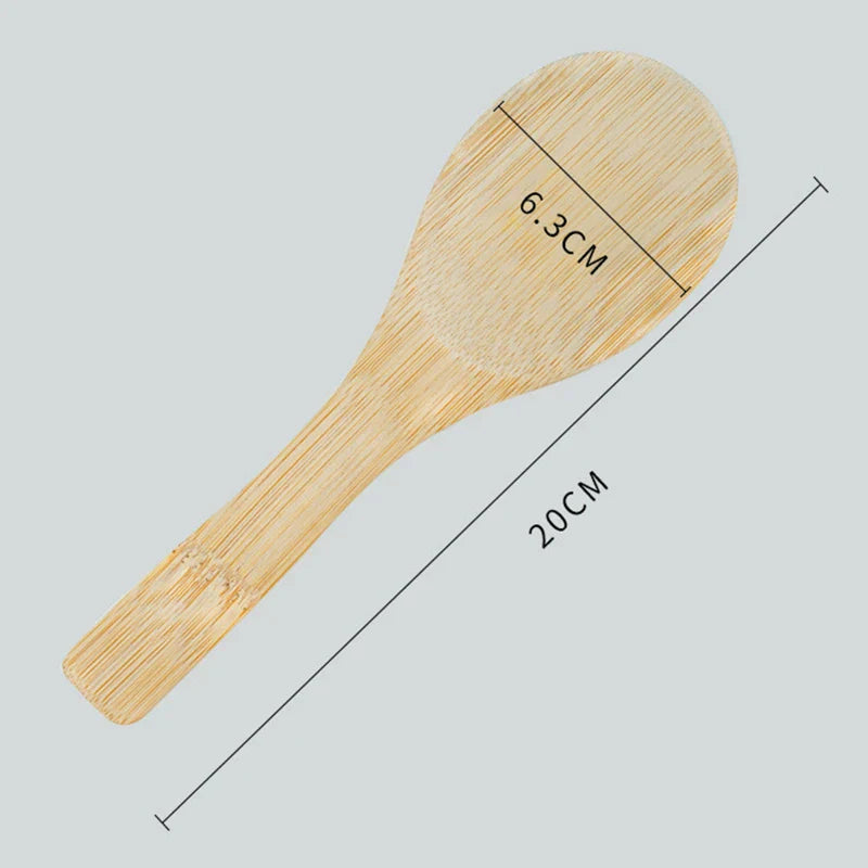 Bamboo Rice Spoon Wooden Kitchen Ladle Tablespoon Kitchen Utensils Tableware
