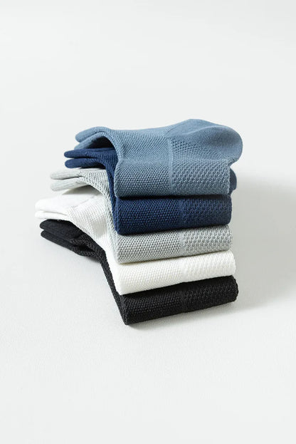 Bamboo Socks Thin Summer Men's Breathable Socks Absorbent Deodorant Bamboo Fiber Mesh Short Sock