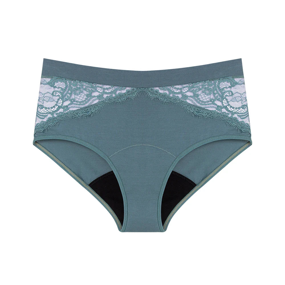 Bamboo Menstruation Panties Women High Waist Breathable Lingerie Leakproof Absorbent Period Briefs Bulk Reusable Underwear