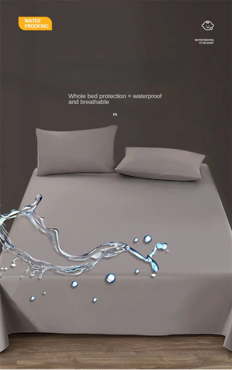 100% Waterproof Bed  Bed Covers Washable Bed Sheets Incontinence Prevention  Anti-slip Bed Cover Not Including Pillowcase Room
