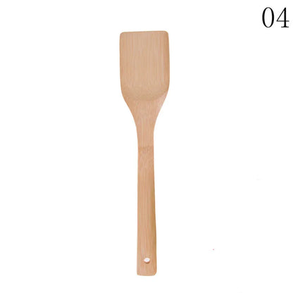 kitchen tools 6pcs Bamboo Spoon Spatula Kitchen Utensil Wooden Cooking Tool Mixing Set