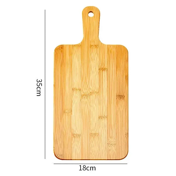 Bamboo Cutting Boards for Kitchen Bamboo Chopping Board with Handles for Pizza Bread Steak Tray Baking Serving Board