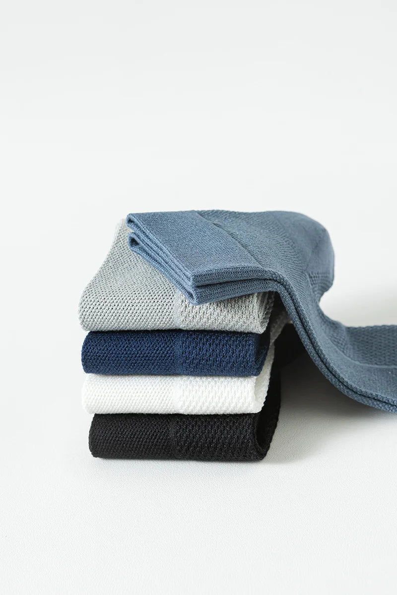 Bamboo Socks Thin Summer Men's Breathable Socks Absorbent Deodorant Bamboo Fiber Mesh Short Sock