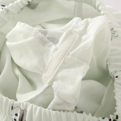 2025 Bamboo Cotton Gauze Pajamas Women's Chinese Retro Style Round Neck Loungewear Thin Nine-quarter Sleeve Loose Home Clothes