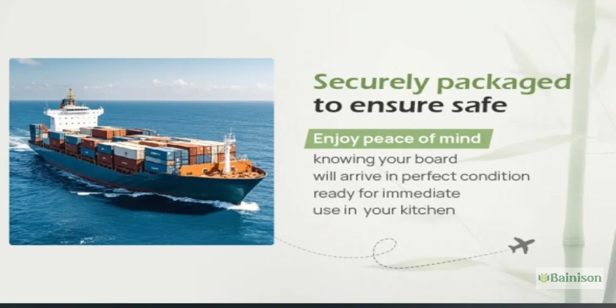 BainisonBamboo Cutting Board for Kitchen & Picnic – Waterproof, Grooved Surface for Non-Slip, Ideal for Fruits & Vegetables