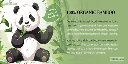 BainisonBamboo Cutting Board for Kitchen & Picnic – Waterproof, Grooved Surface for Non-Slip, Ideal for Fruits & Vegetables