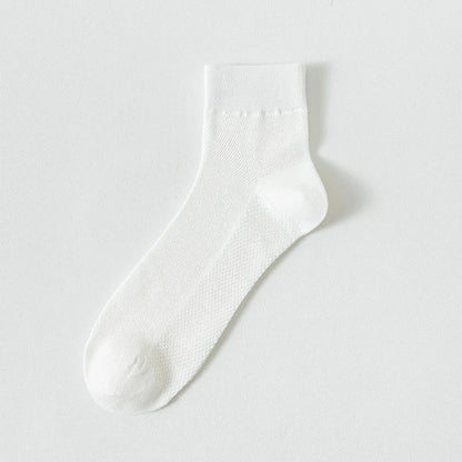 Bamboo Socks Thin Summer Men's Breathable Socks Absorbent Deodorant Bamboo Fiber Mesh Short Sock