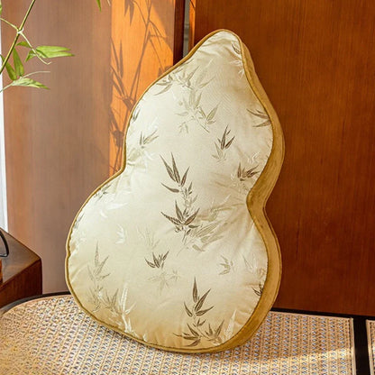Bamboo Gourd Pillow Antique Special-shaped Throw Pillow Living Room Sofa Back Cushion Light Luxury Waist Pillow Bedside Pillow