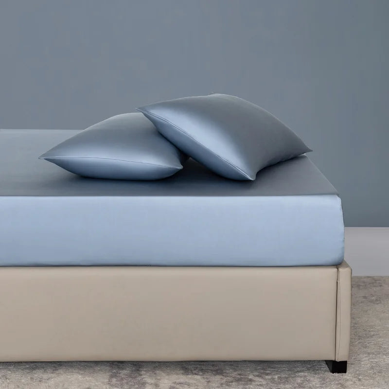 100% Bamboo Bed Sheet Set Luxury 3 Pieces Bedding Set (1pc Fitted Sheet and 2pcs Pillowcase) Non-Slip Mattress Cover for 100/160