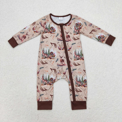 Wholesale Newborn Baby Boy Bamboo Camo Clothing Long Sleeves Zipper Jumpsuit Kids Children Toddler Spring Fall One-piece Romper