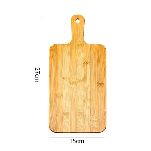 Bamboo Cutting Boards for Kitchen Bamboo Chopping Board with Handles for Pizza Bread Steak Tray Baking Serving Board