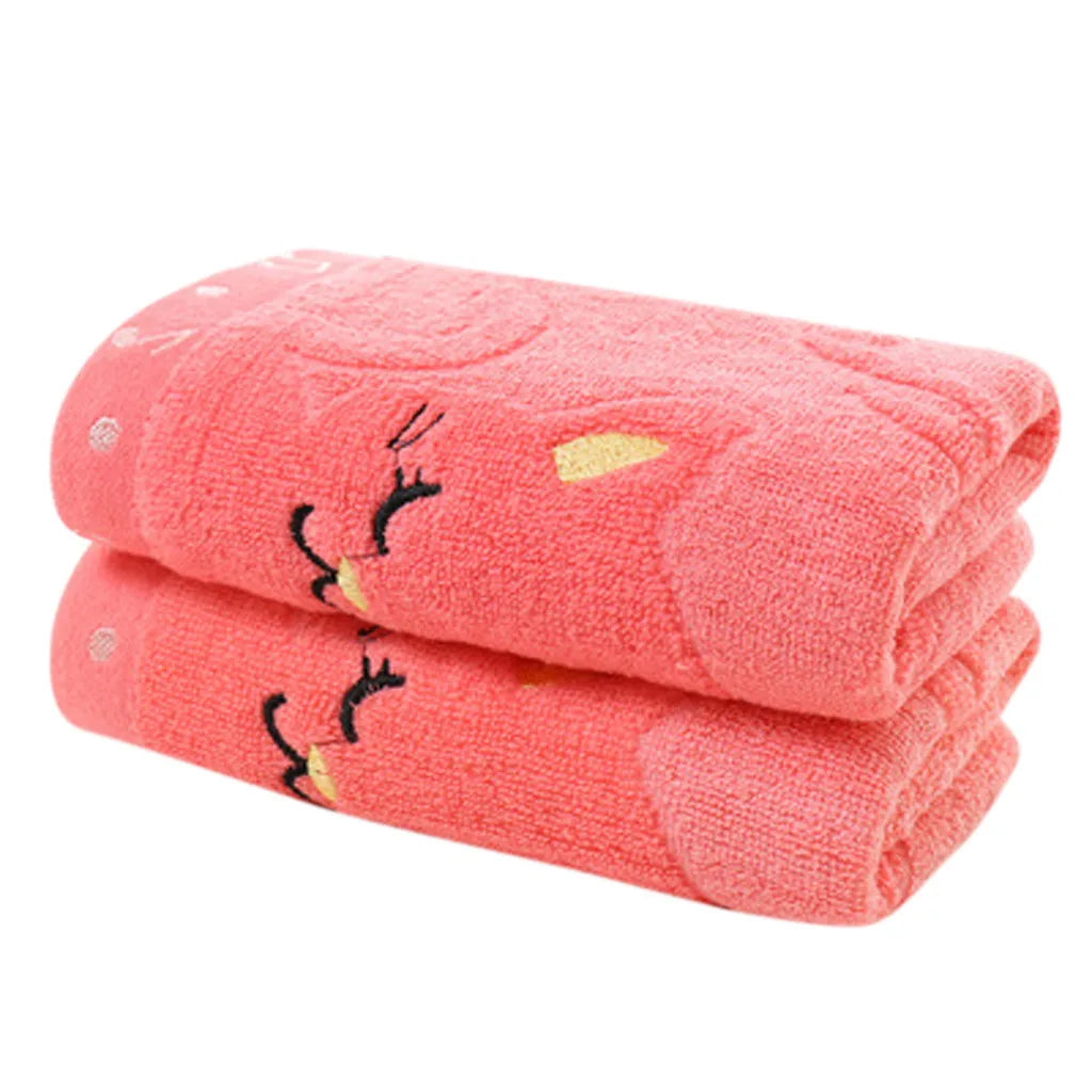Bamboo fiber adult household soft face towel bath towel Fashion Animal Pattern Soft Towel Quick-dry bath towel Bathroom robes