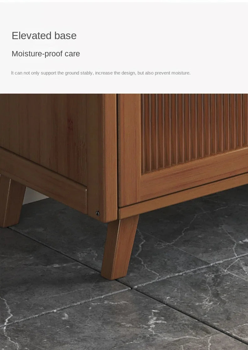 dining room Bamboo solid wood kitchen cabinets furniture sideboard side table furniture living room alacena Display cabinet